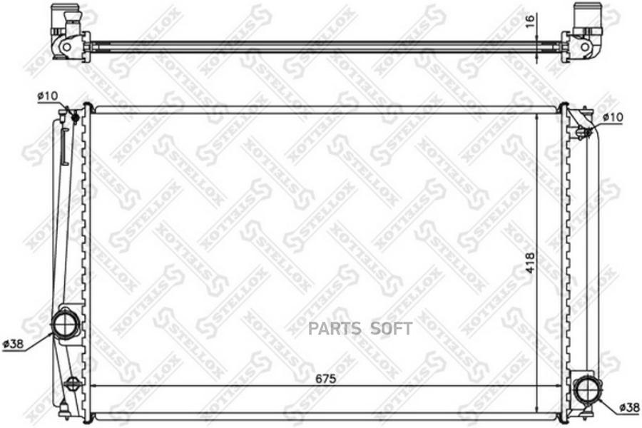 

STELLOX Радиатор охлаждения STELLOX 1026325sx