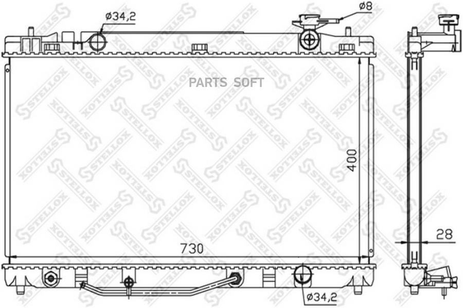 

STELLOX Радиатор охлаждения STELLOX 1026332sx