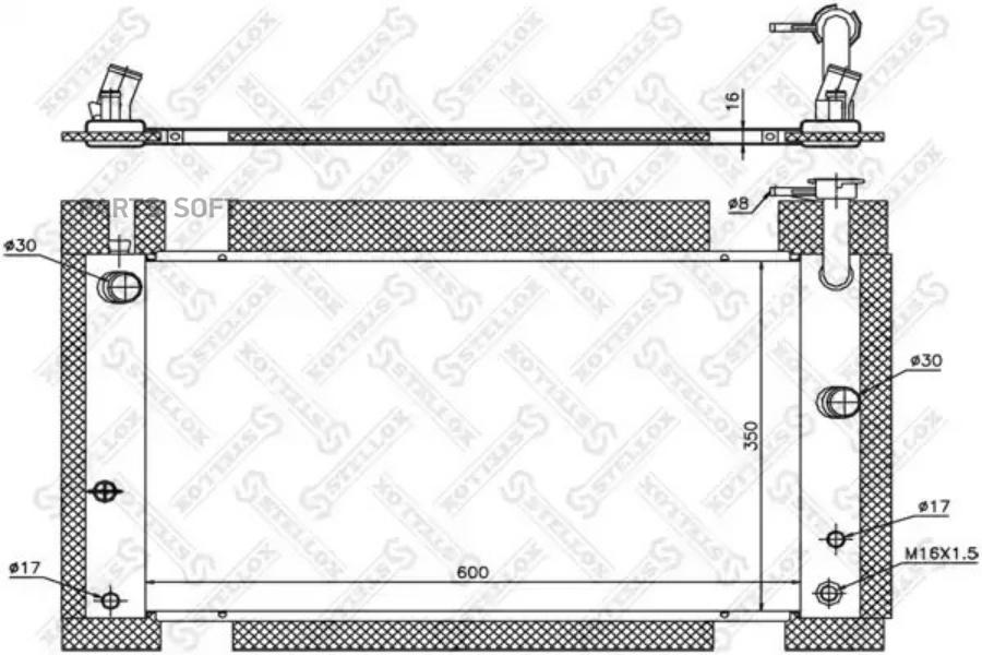

STELLOX Радиатор охлаждения STELLOX 1026333sx