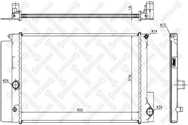 

STELLOX Радиатор охлаждения STELLOX 1026361sx