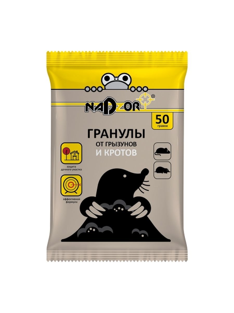 

Средство от грызунов Nadzor Гранулы от кротов 28751, Гранулы от кротов