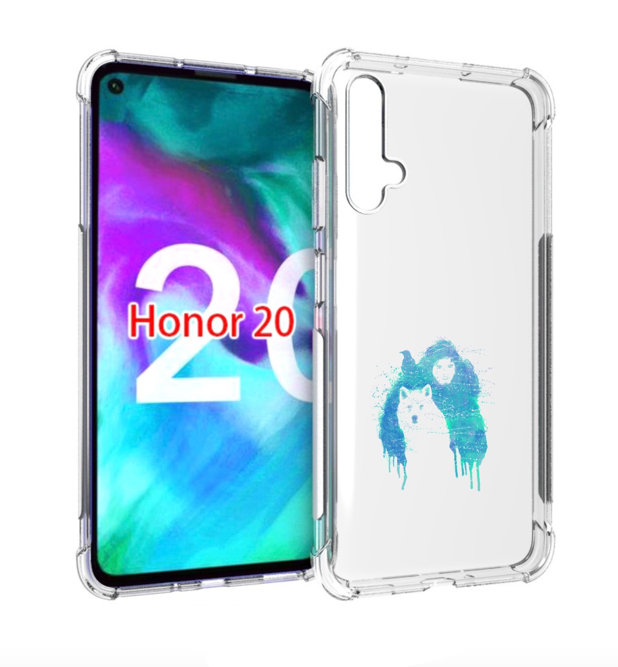 Чехол бампер MyPads джон сноу для Honor 20.