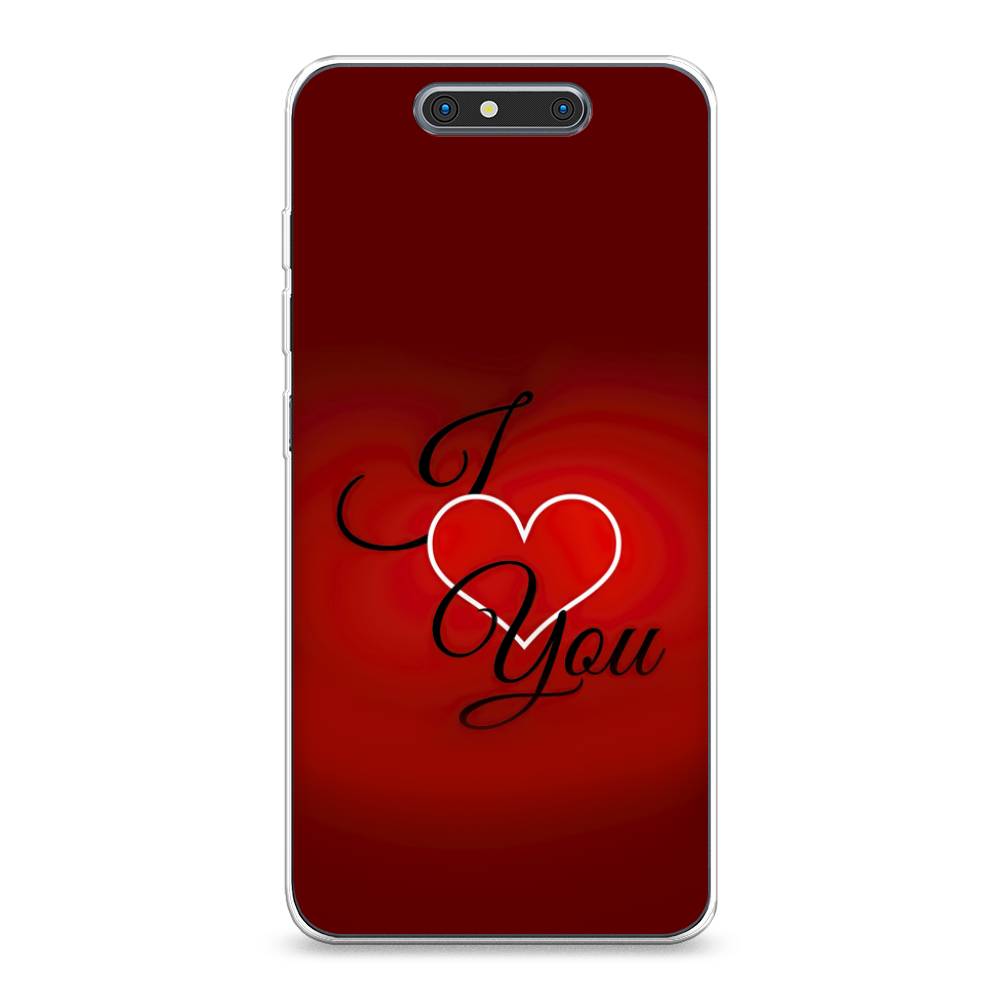 

Чехол Awog на ZTE Blade V8 / ЗТЕ Блэйд V8 "I love you 3", Разноцветный, 131250-6
