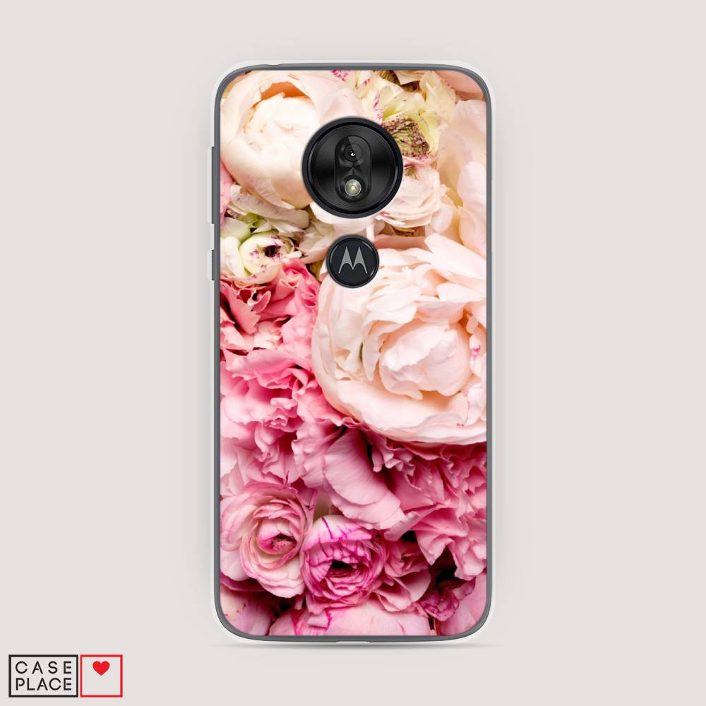 

Чехол Awog на Motorola Moto G7 Play / Моторола Мото G7 Плэй "Пионы яркие", Разноцветный, 241250-8