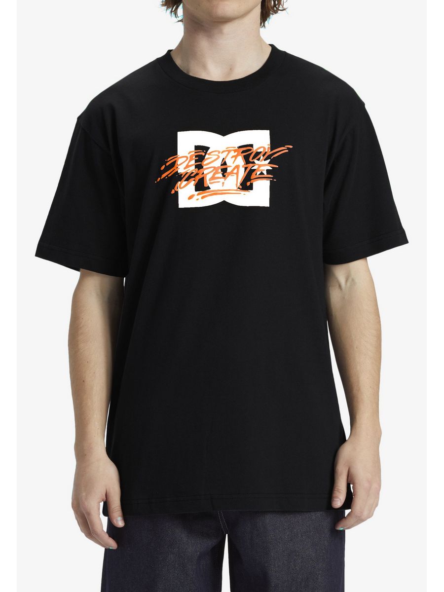 

Футболка унисекс DC SHOES DC1210012 черная XL, Черный, DC1210012