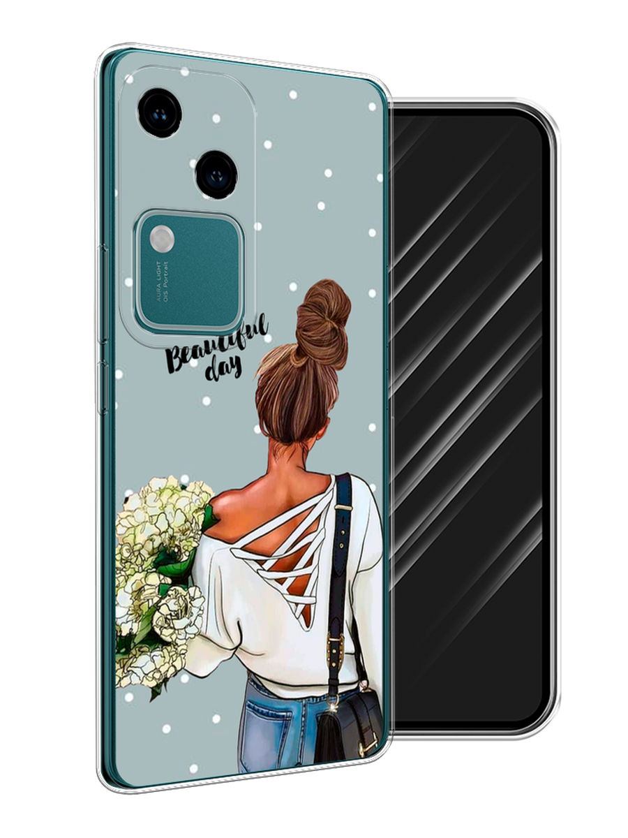 

Чехол Awog на Vivo V30/S18 "Beautiful day", Голубой;коричневый;бежевый, 2610150-1