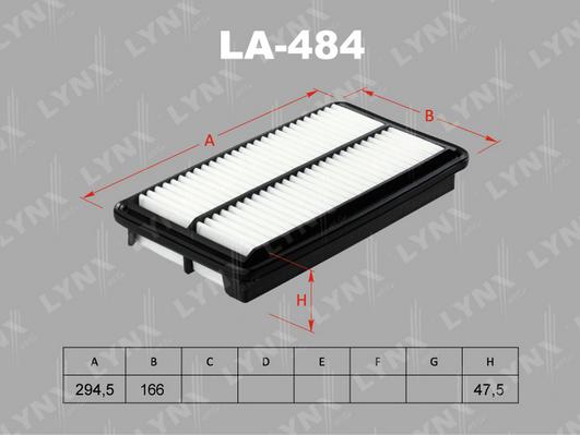 

Воздушный фильтр LYNXauto LA-484
