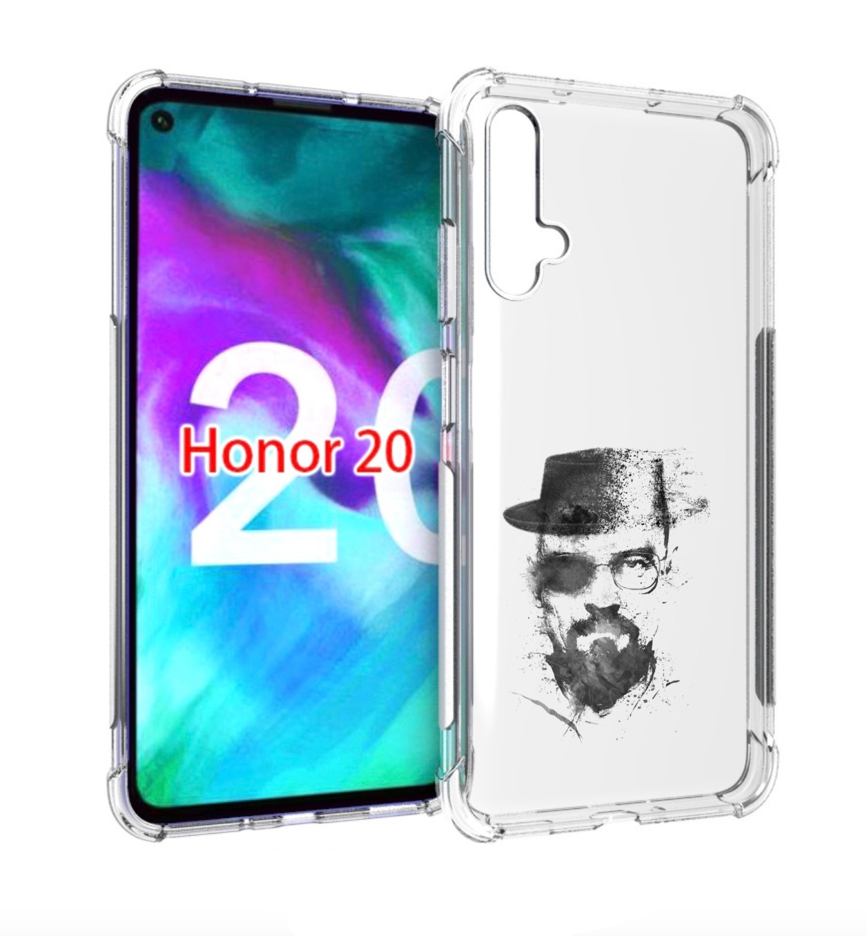 Чехол бампер MyPads загадочный человек для Honor 20.