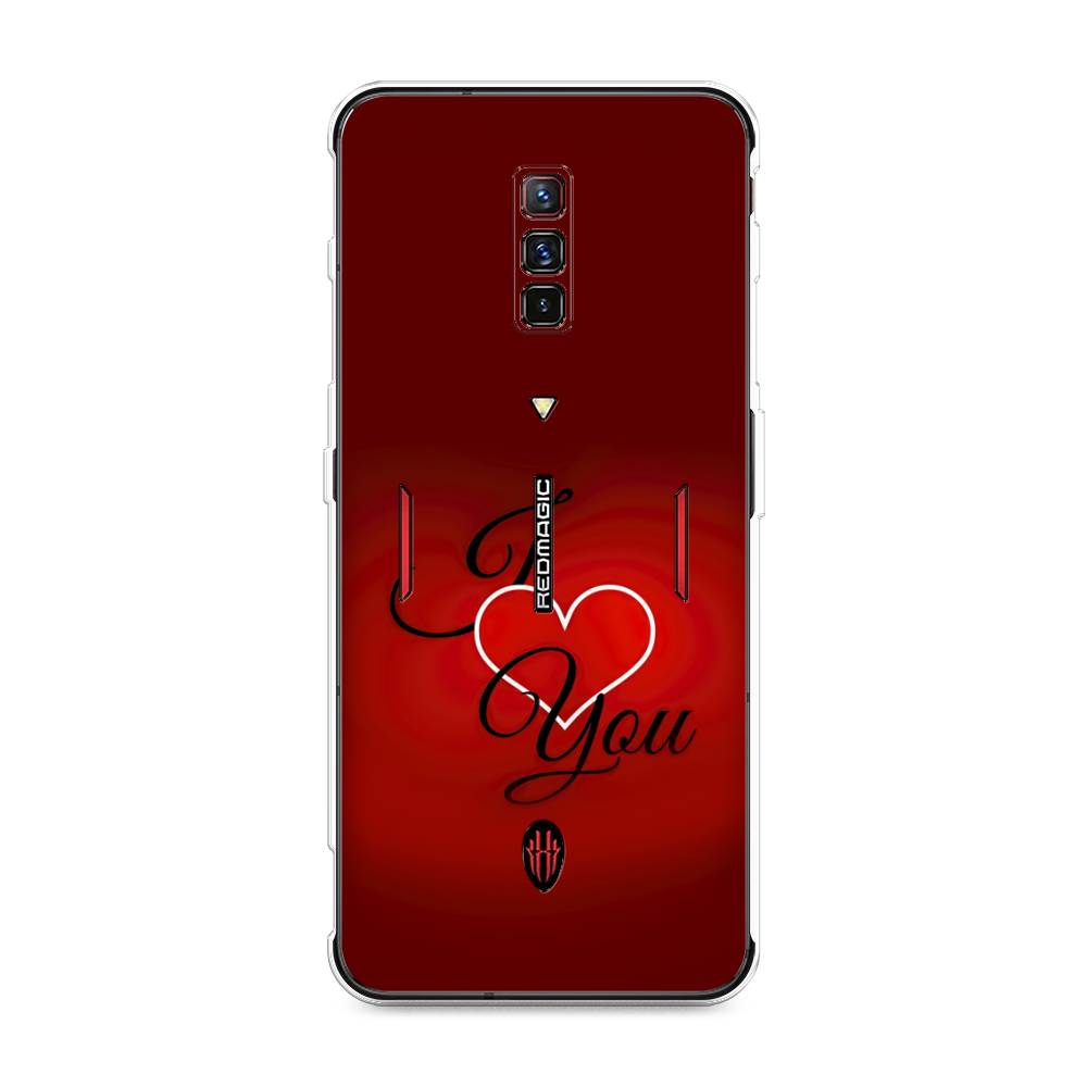 фото Силиконовый чехол "i love you 3" на zte nubia red magic 6 awog