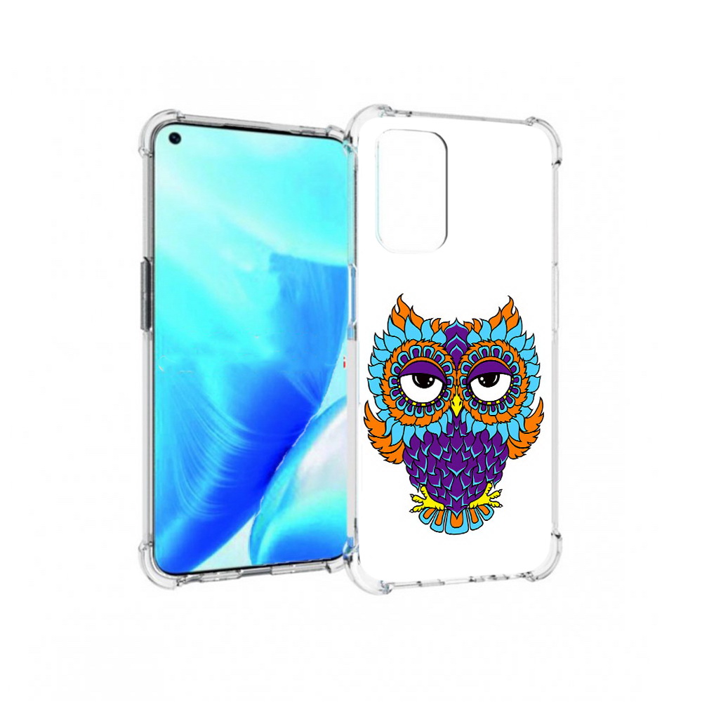 

Чехол MyPads Tocco для OnePlus Nord N200 5G Цветная сова (PT227046.132.198), Прозрачный, Tocco