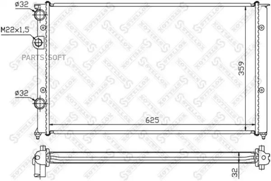 

STELLOX Радиатор охлаждения STELLOX 1026424sx