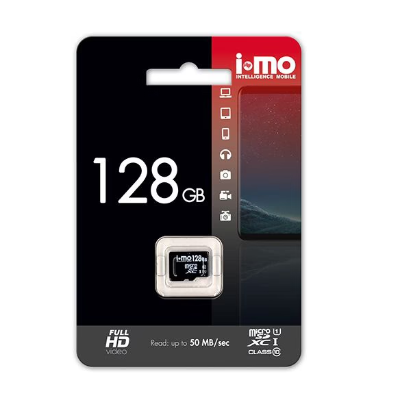 Карта памяти IMO microSDXC 128GB Сlass10 UHS-I (IM128GBSD-00)