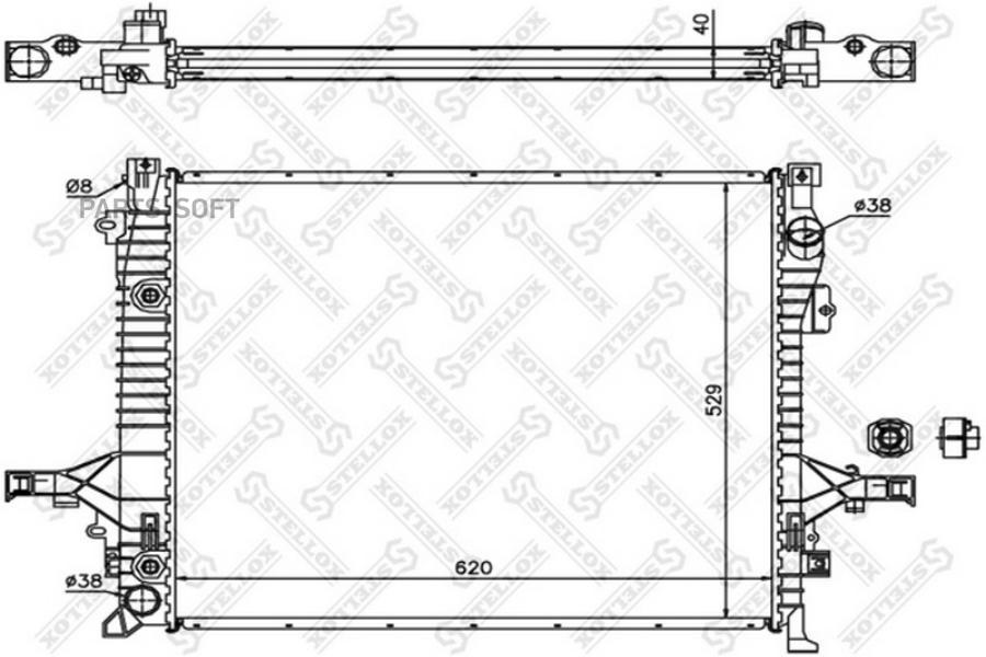 

STELLOX Радиатор охлаждения STELLOX 1026462sx