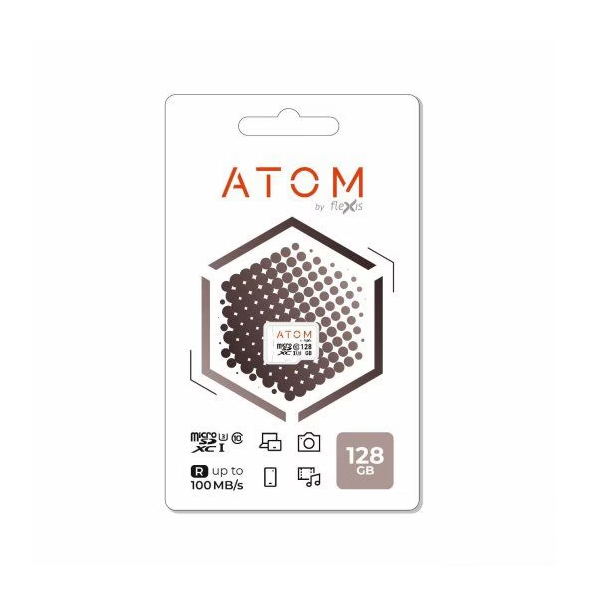 Карта памяти Atom Micro SDXC 128Гб microSDXC 128GB (AMSDU3) (microSDXC 128GB (AMSDU3))