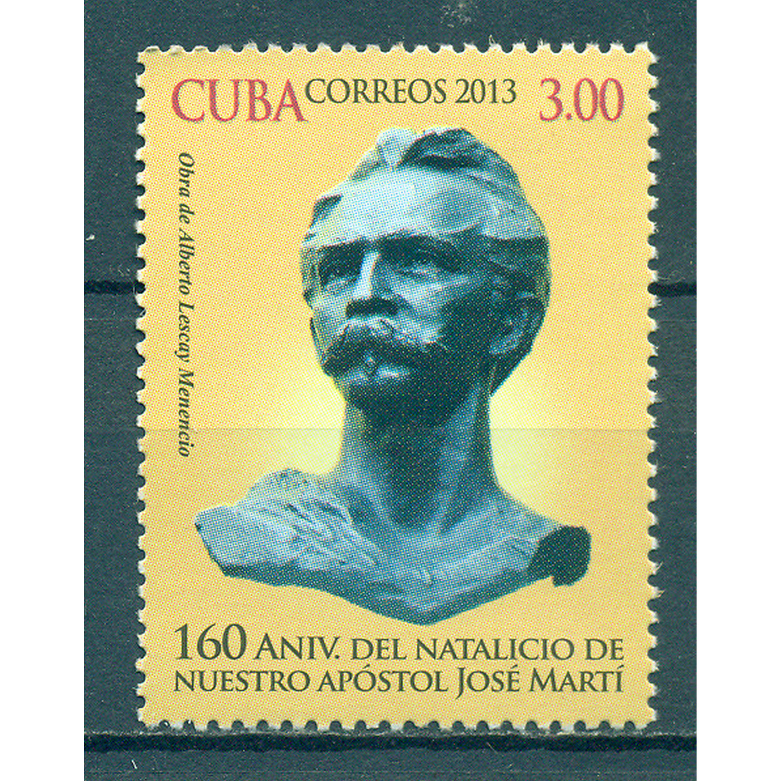 

Почтовые марки Куба 160-летие со дня рождения Хосе Джулиана Марти Переса Лидеры, 5655