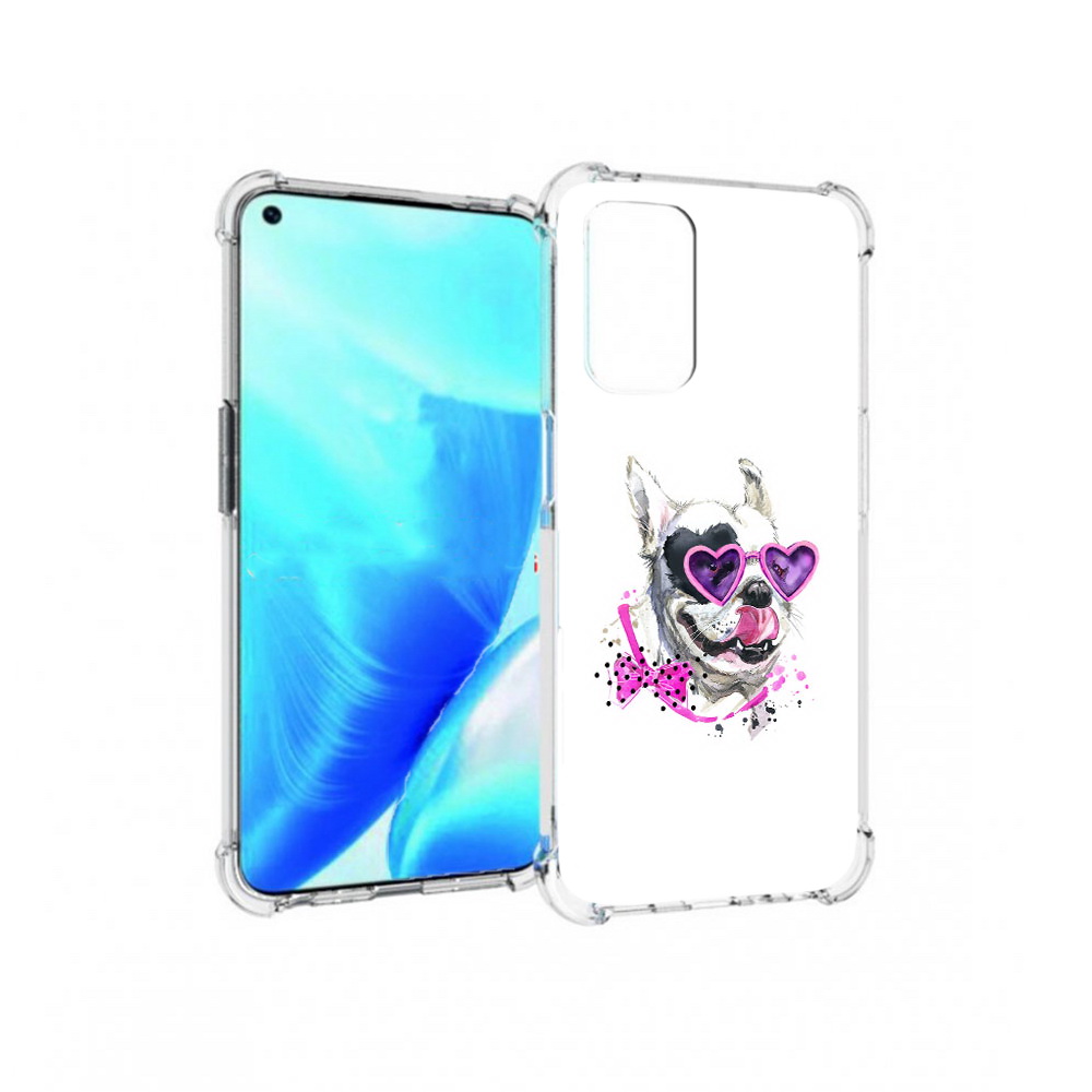 

Чехол MyPads Tocco для OnePlus Nord N200 5G акварельный пёс (PT227046.132.218), Прозрачный, Tocco