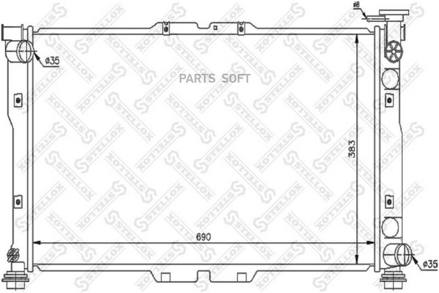 

STELLOX Радиатор охлаждения STELLOX 1026473sx