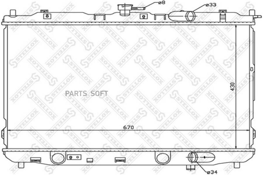 

STELLOX Радиатор охлаждения STELLOX 1026488sx