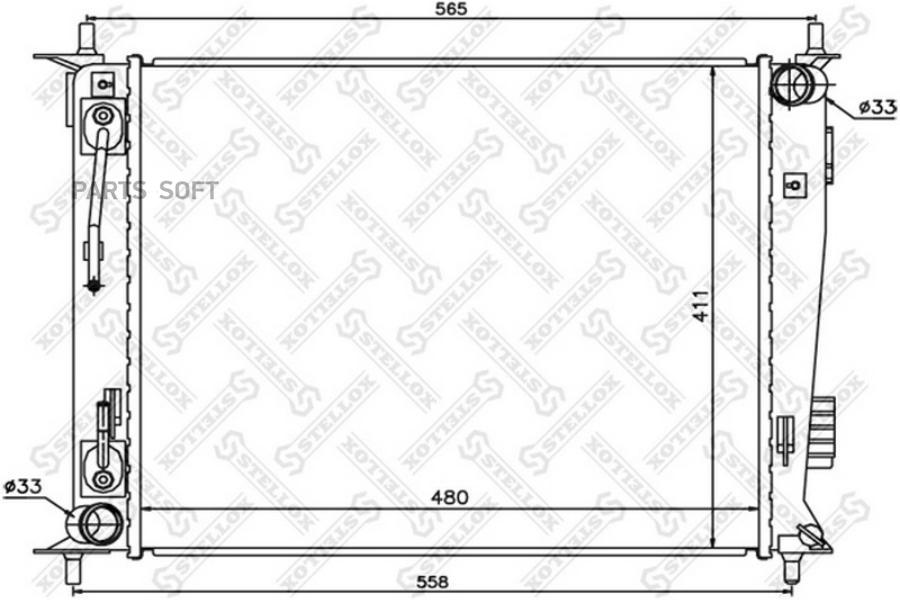 

STELLOX Радиатор охлаждения STELLOX 1026513sx