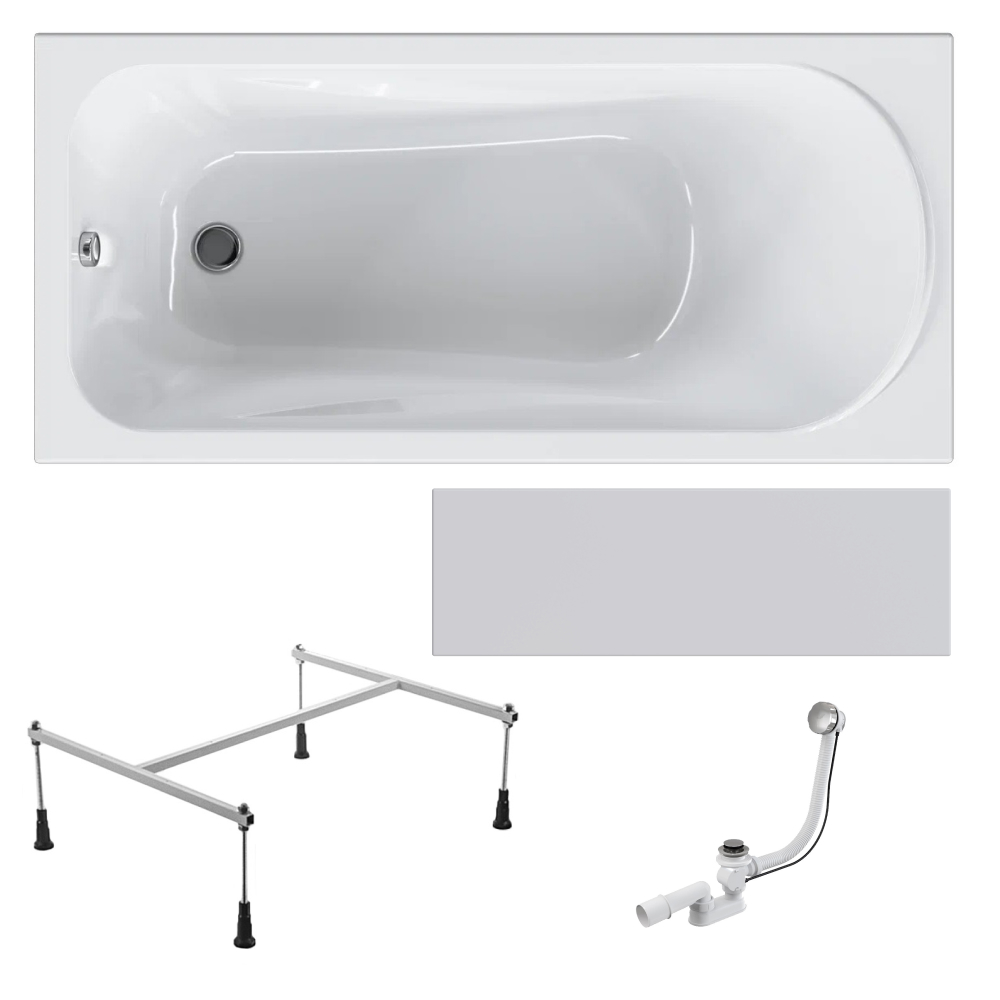 

Акриловая ванна AM.PN Sense W76A-150-070W-ARPOFl 150х70, каркас, слив-перелив, экран, Белый, Sense New Sense W76A-150-070W-ARPOFl