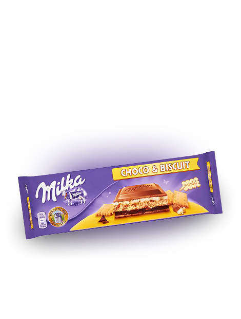 фото Milka choco & biscuit 300 грамм упаковка 12 шт