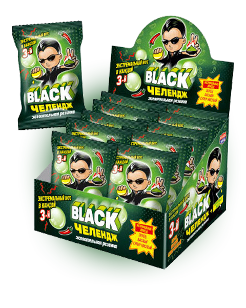 

Жевательная резинка Канди Black Челендж 13 гр Упаковка 24 шт