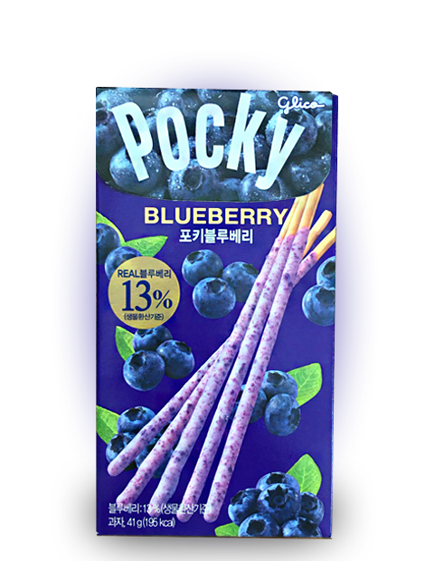 Соломка Pocky Blueberry со вкусом голубики 41 грамм (Корея) Упаковка 40 шт