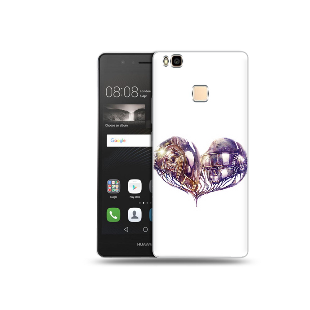 

Чехол MyPads Tocco для Huawei P9 Lite сердце абстракция (PT74547.57.596), Прозрачный, Tocco