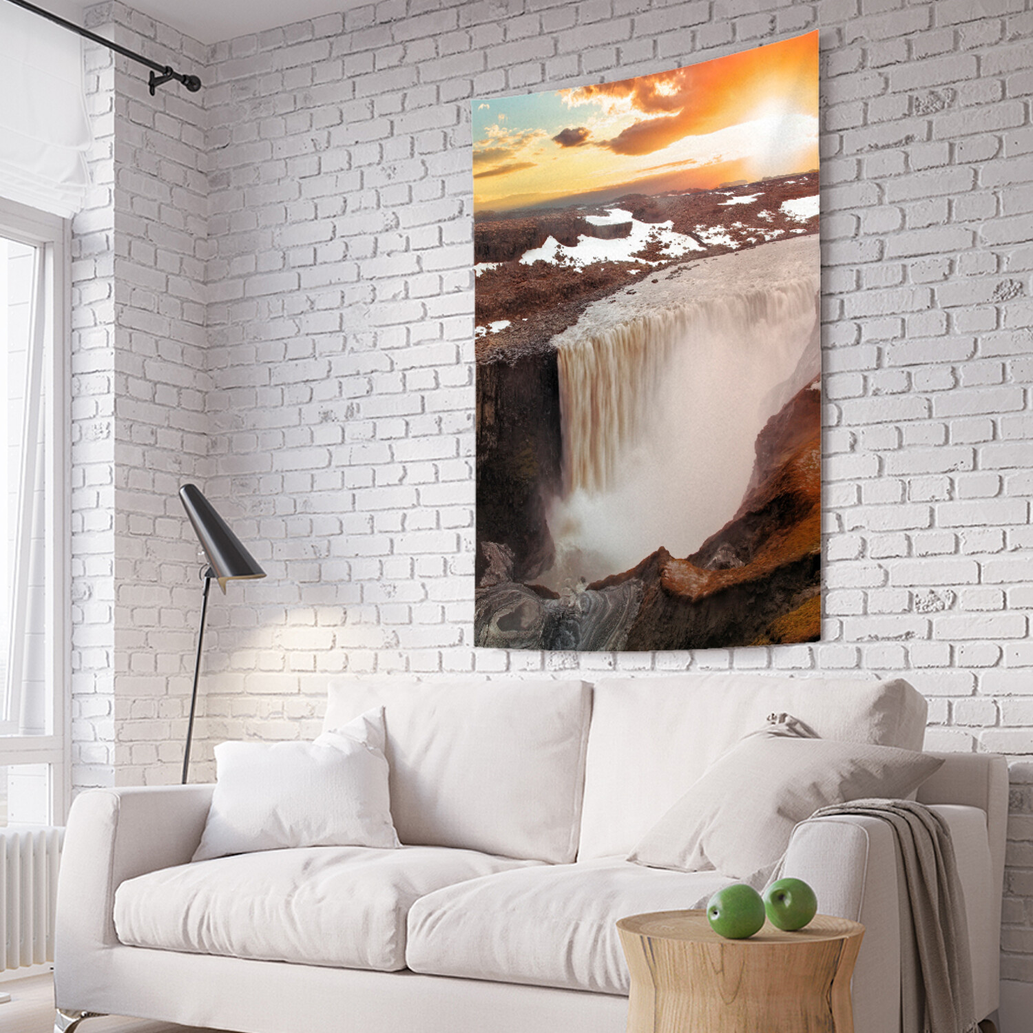 

Вертикальное фотопанно на стену JoyArty Зимний водопад 150x200 см, Зимний водопад