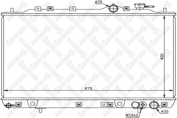 

STELLOX Радиатор охлаждения STELLOX 1026525sx