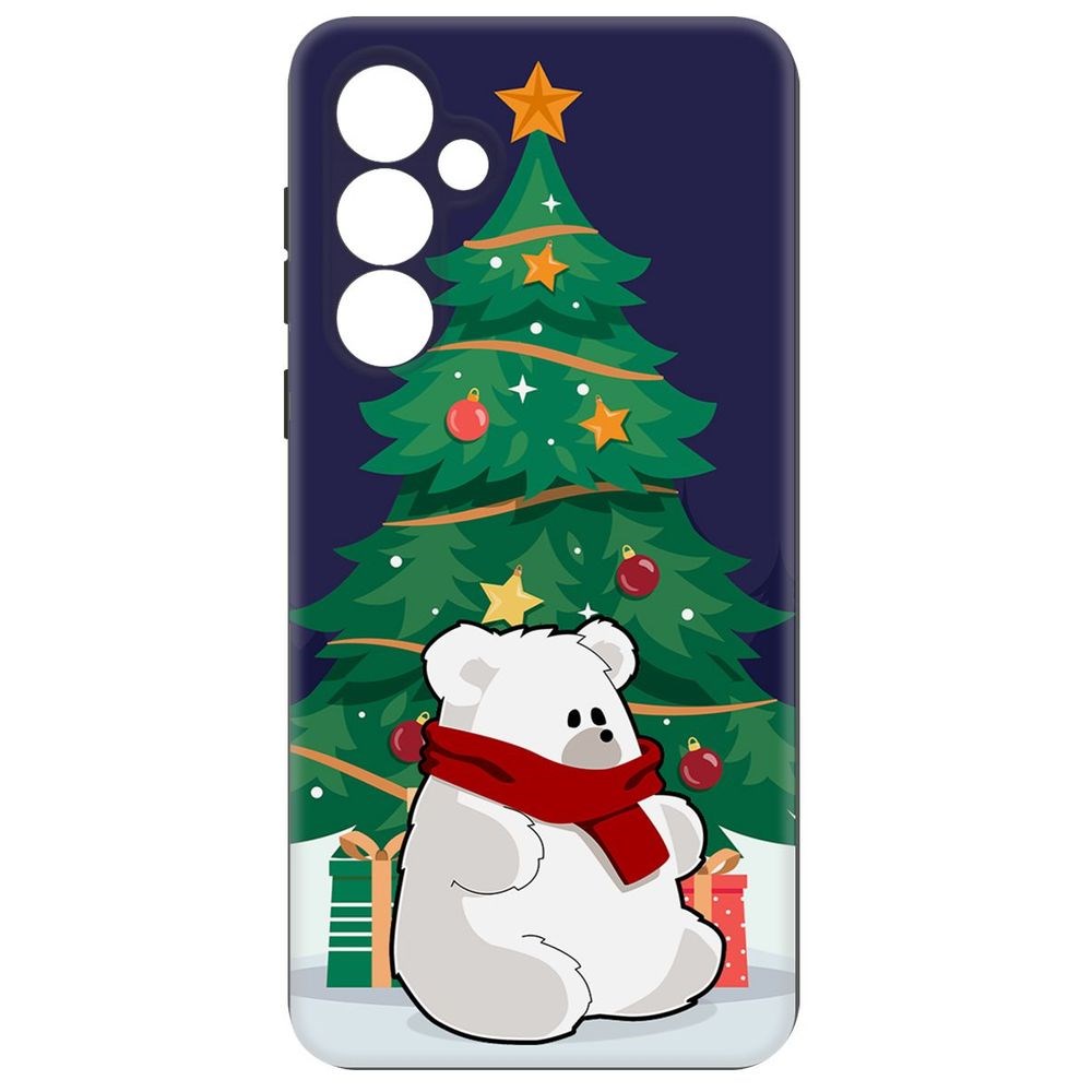 Чехол-накладка Krutoff Soft Case Медвежонок для Samsung Galaxy S23 FE черный