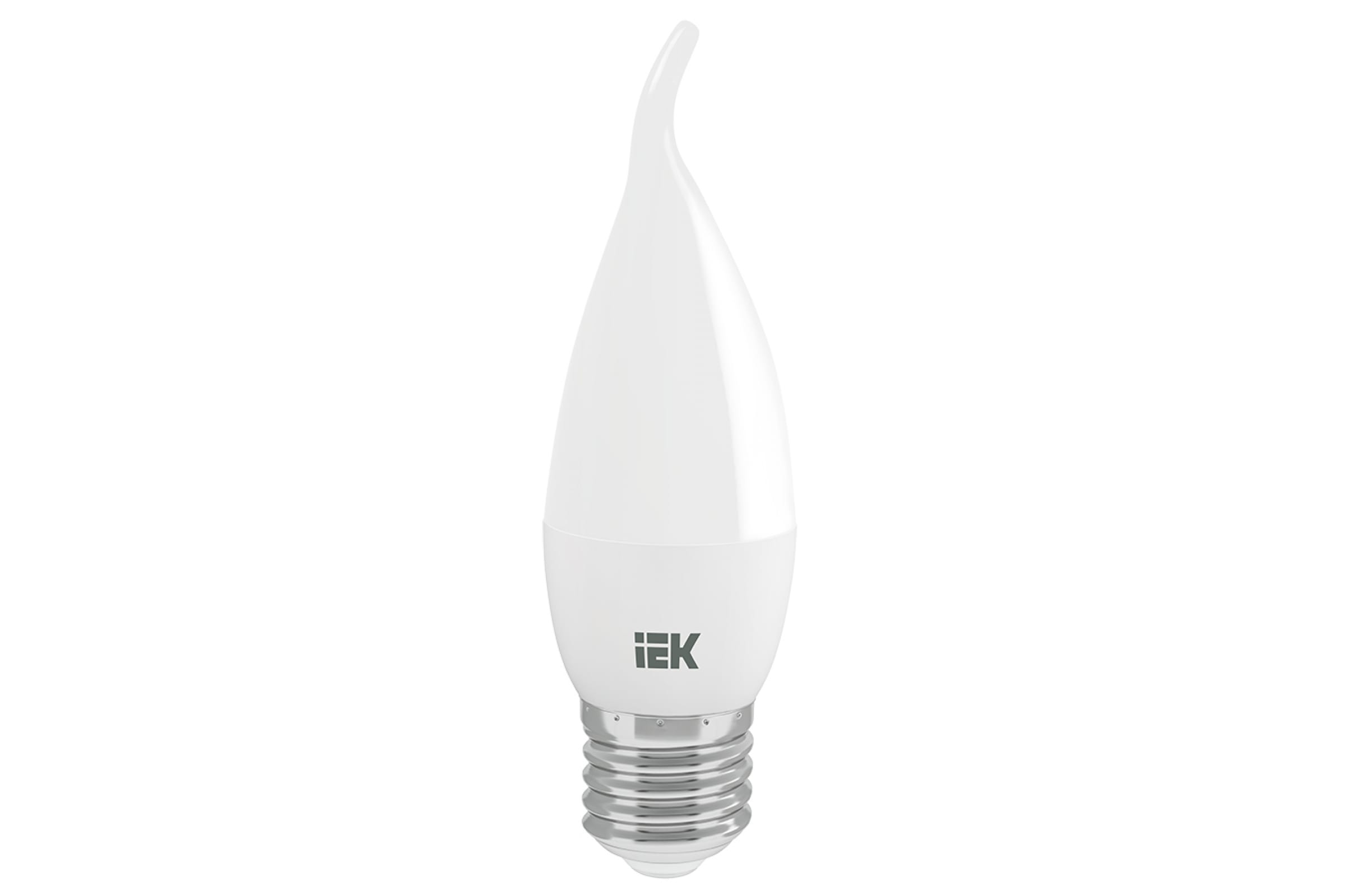 

IEK Лампа LED CB35 свеча на ветру 7вт 230В 3000К E27 LLE-CB35-7-230-30-E27
