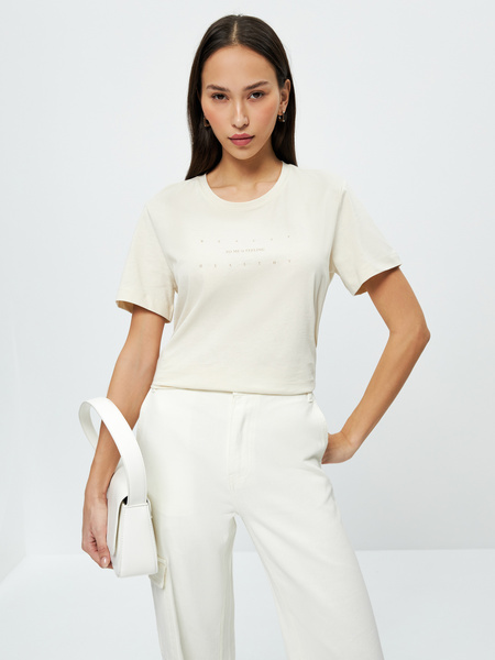

Футболка женская ZARINA 3123503409 белая XL, 3123503409