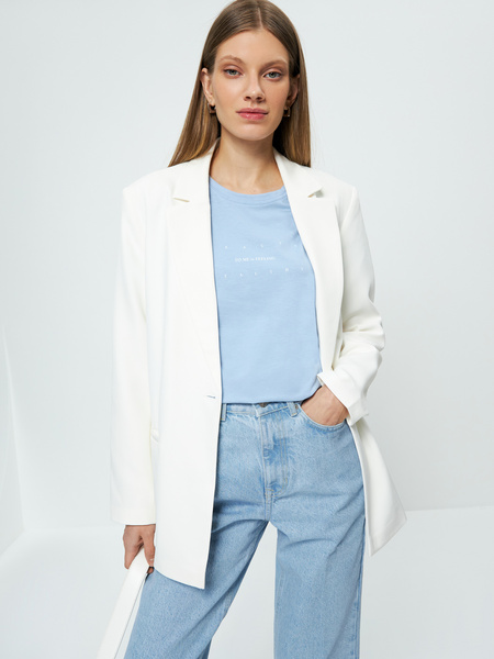 

Футболка женская ZARINA 3123503409 голубая M, 3123503409