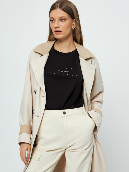

Футболка женская ZARINA 3123503409 черная XL, 3123503409