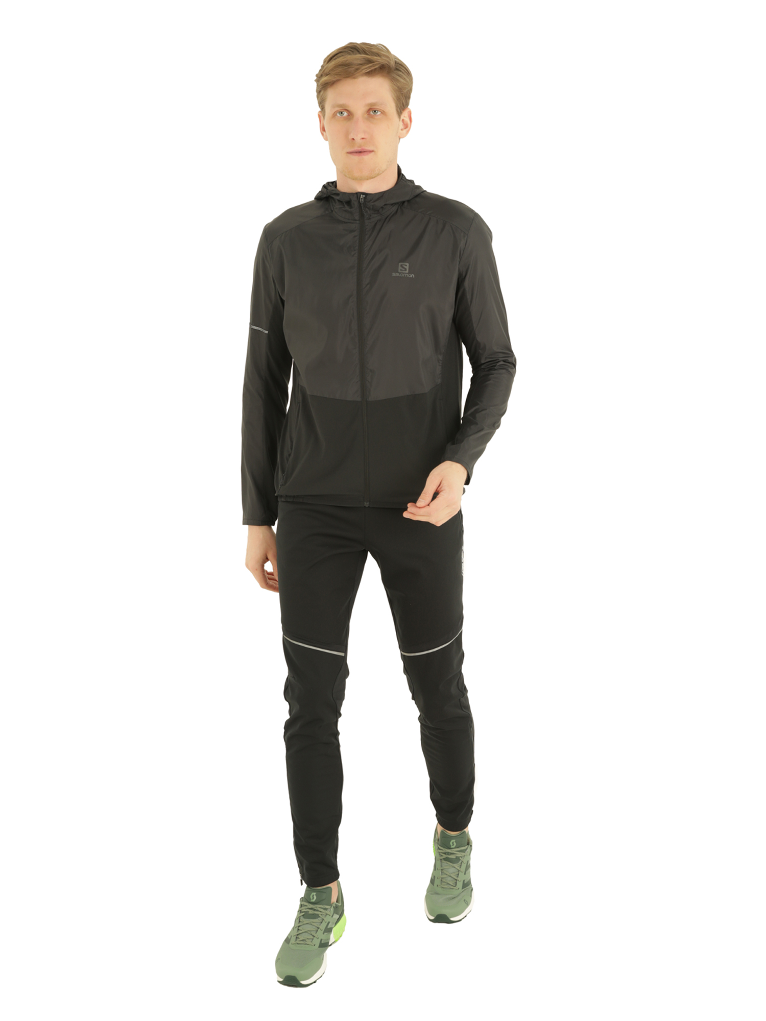 

Куртка Беговая Salomon 2022-23 Agile Fz Hoodie M Black (Us:m), Agile Fz Hoodie M