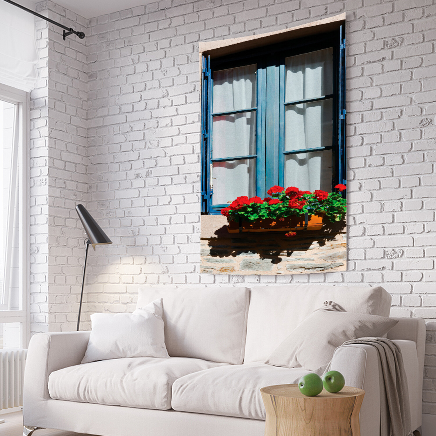 

Вертикальное фотопанно на стену JoyArty Цветущее окно 150x200 см, Цветущее окно