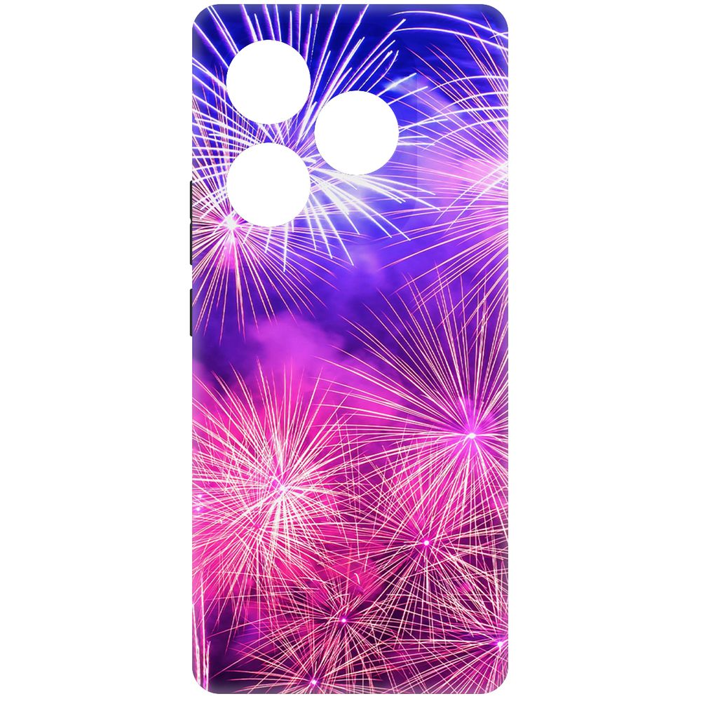 

Чехол-накладка Krutoff Soft Case Салют для Itel S23+ черный
