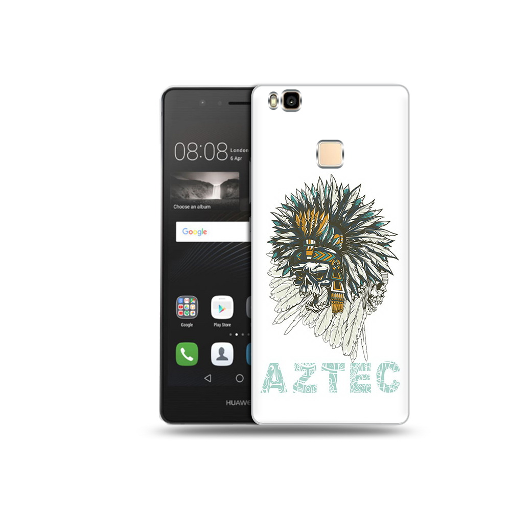 

Чехол MyPads Tocco для Huawei P9 Lite скелет индеец (PT74547.57.602), Прозрачный, Tocco