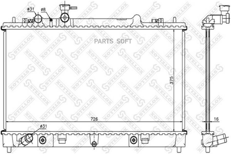 

STELLOX Радиатор охлаждения STELLOX 1026703sx