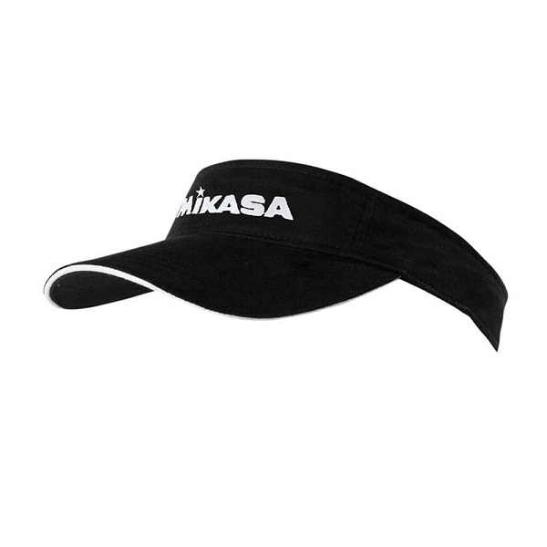 фото Козырек унисекс mikasa cotton visor черный, one size