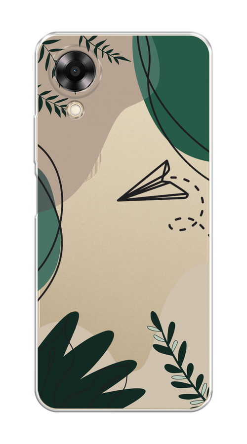 

Чехол на Oppo A17K "Secret Garden", Зеленый;бежевый;черный, 2512850-1