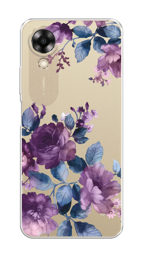 

Чехол на Oppo A17K "Purple Blossoms", Синий;фиолетовый, 2512850-1