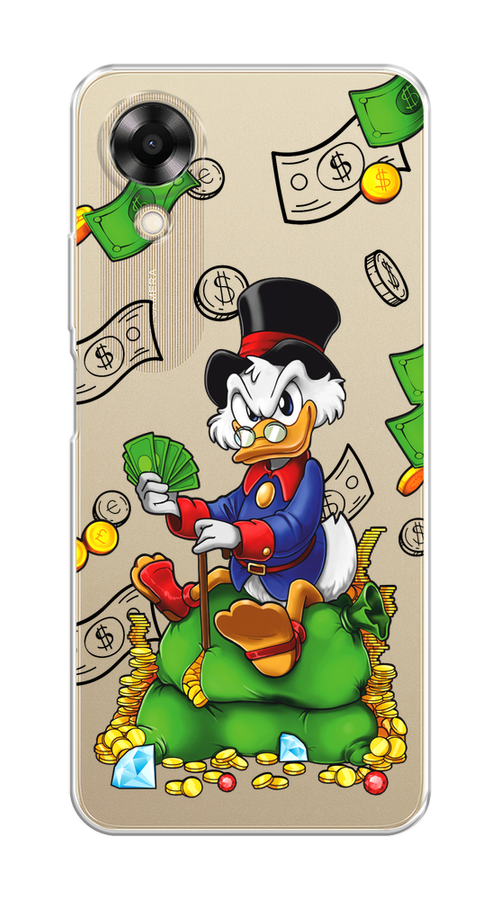 

Чехол на Oppo A17K "Scrooge Richness", Черный;синий;зеленый, 2512850-1