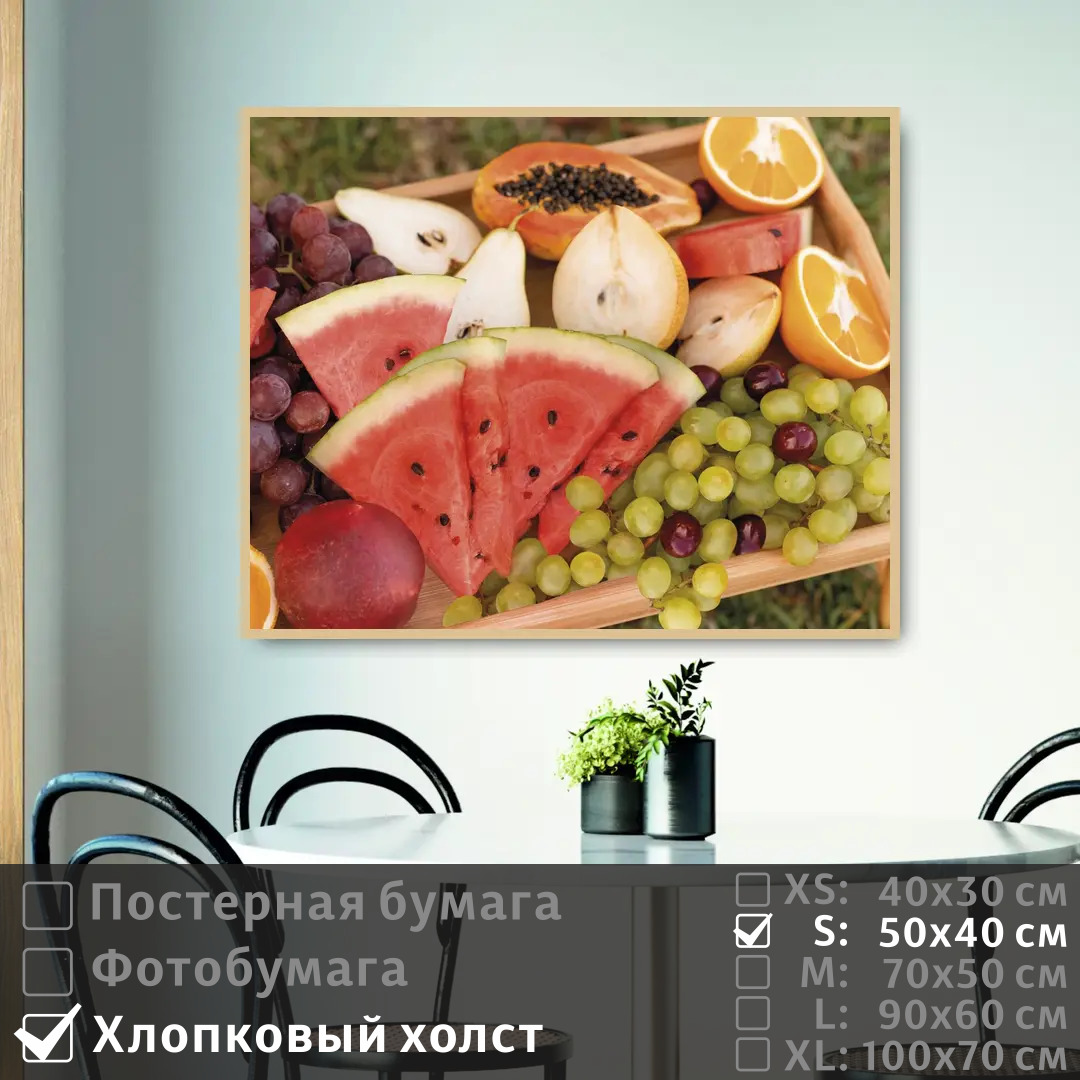 

Постер на холсте ПолиЦентр Красочные тропические фрукты 50х40 см, КрасочныеТропическиеФрукты