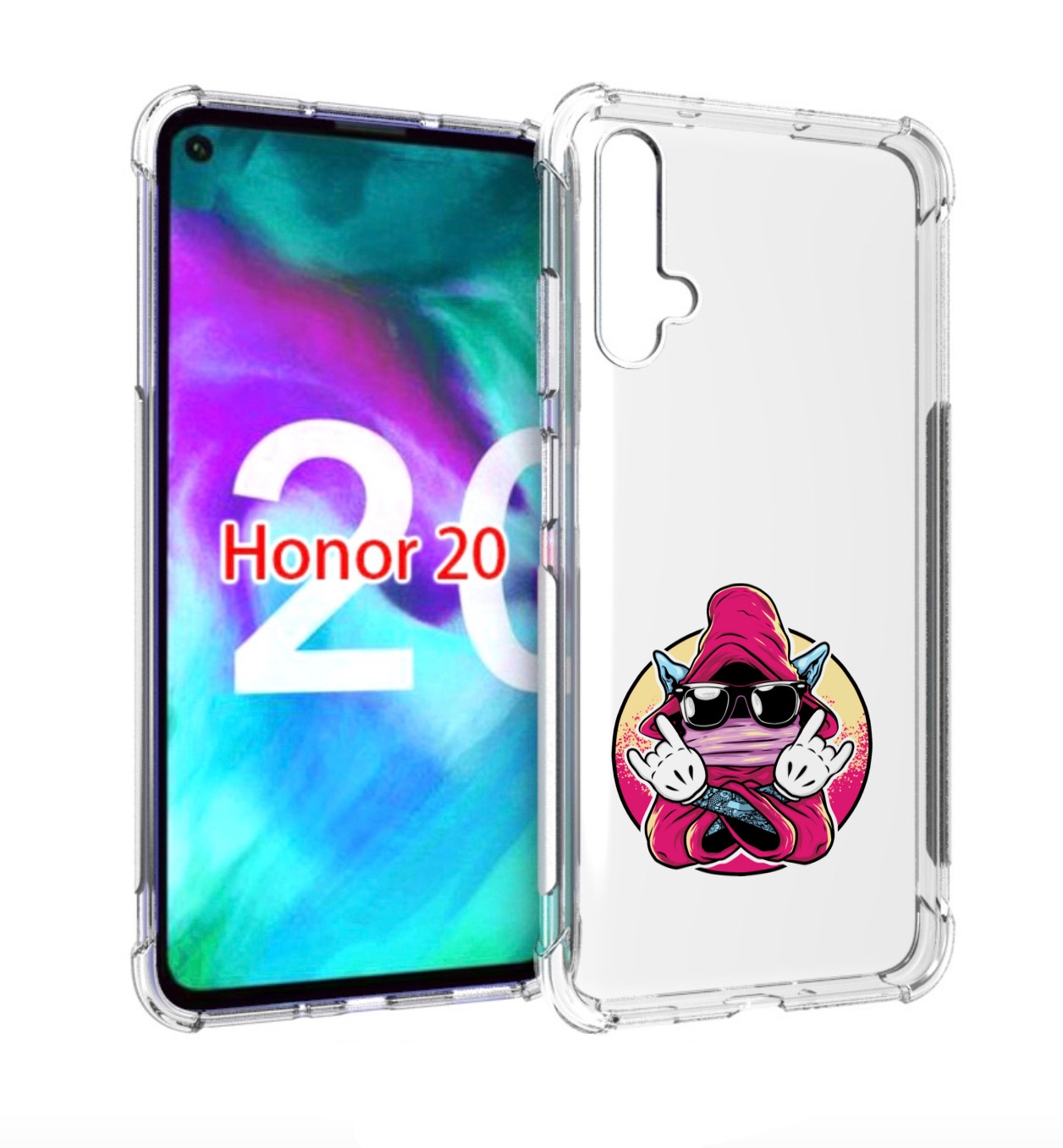 

Чехол бампер MyPads йоу для Honor 20., Прозрачный, Tocco