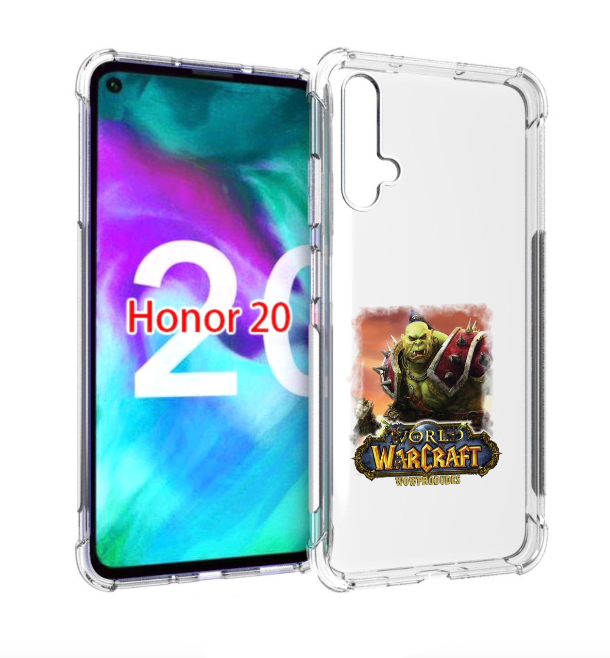

Чехол бампер MyPads Варкрафт для Honor 20., Прозрачный, Tocco