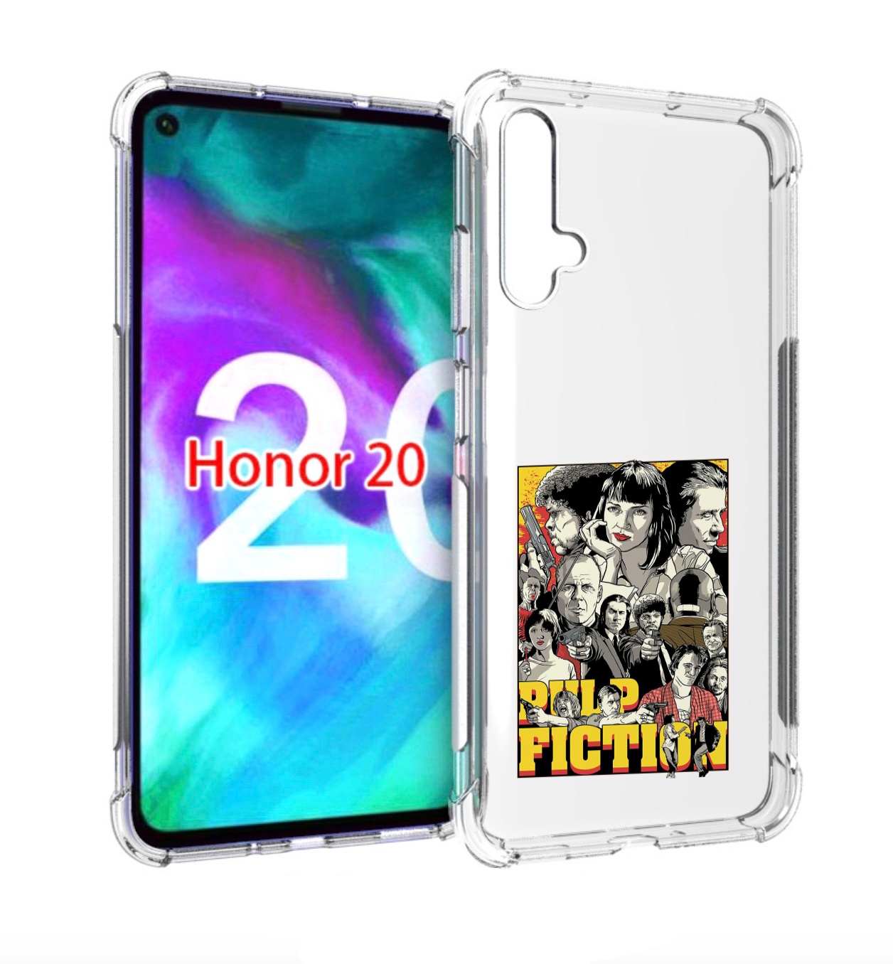 Чехол бампер MyPads комикс картинка для Honor 20.