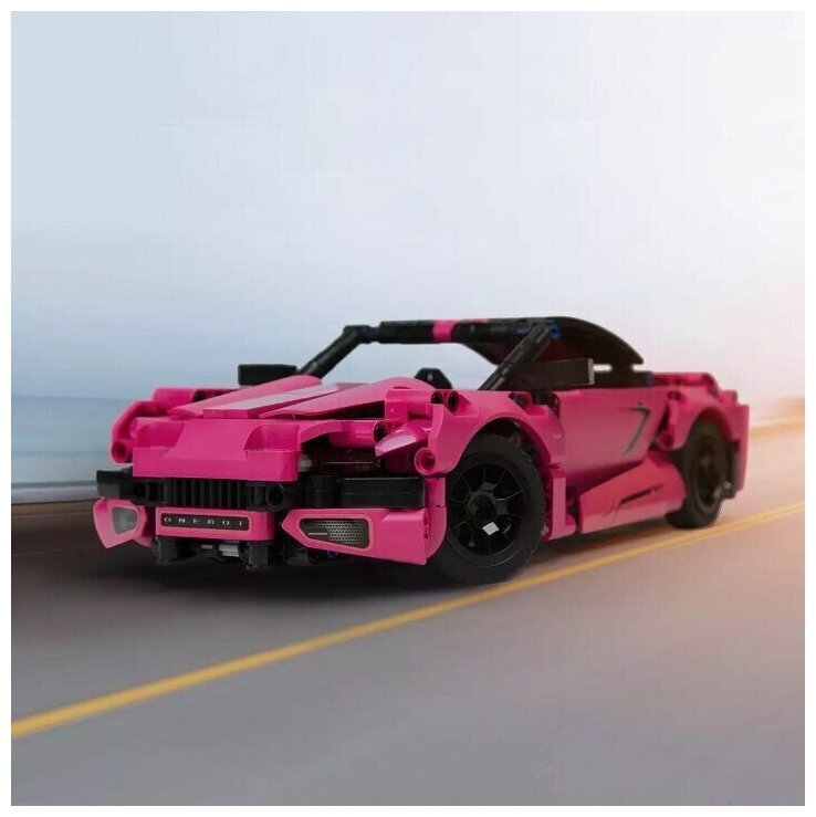 

Конструктор ONEBOT Building Block Supercar OBJZF62AIQI, розовый, Building Block Supercar