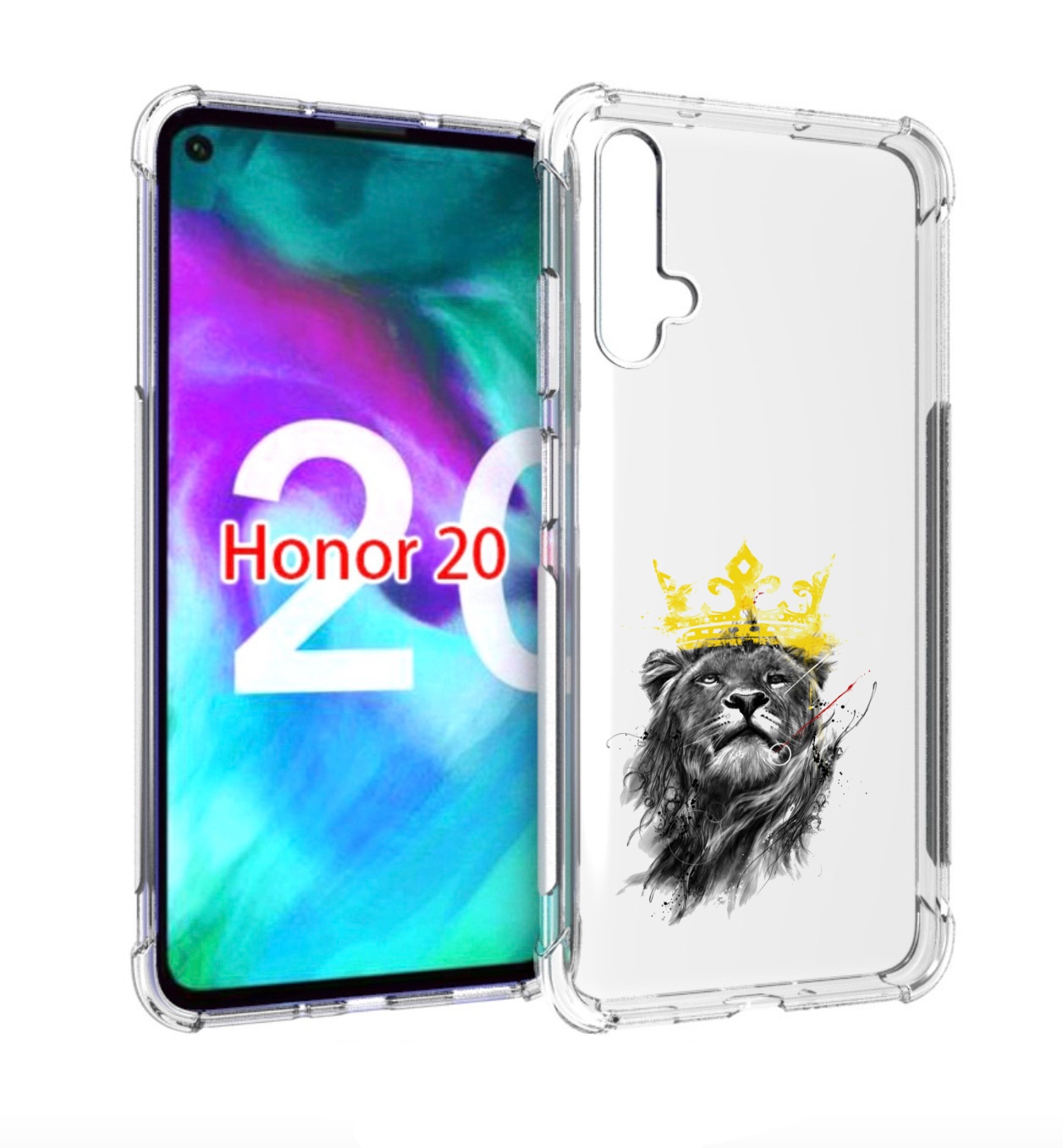 фото Чехол бампер mypads король-лев для honor 20.